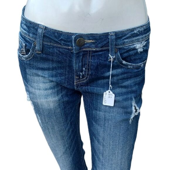 570021..Vigoss Studio Dublin Skinny Jeans Size 5/6, W30" 30"Inseam 7 1/2"Rise - Picture 2 of 6